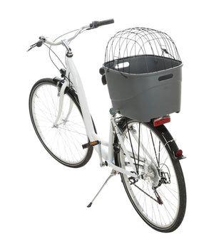 Hondenfietsmand voor bagagedrager kunststof / metaal, 36 × 47 × 46 cm  grijs