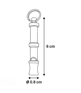 Hondenfluit Freki metaal 6cm