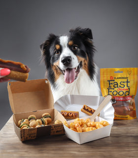 Hondensnack Fast food drumstick met kip 3st 140gr