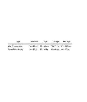 Hondentuig Primo maat XXL (85-116cm)