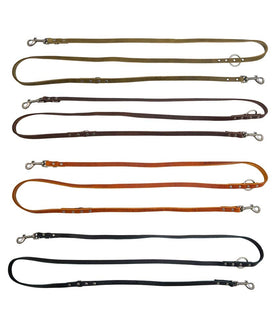 Hondenriem country leer handenvrij 20 mm x 200 cm