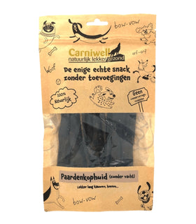 Paardenkophuid zonder vacht 130 gram