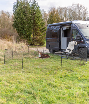 Mobiele hondenomheining 15 meter x 80 cm hoog