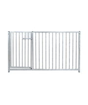 Puppypaneel 1.50 meter breed met deur volledig naar beneden