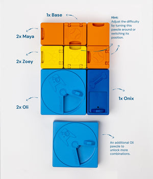 Hondenpuzzel Rainbow set  mini Level 1-3