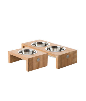 Voerbak / Drinkbak 51 High enkel teak