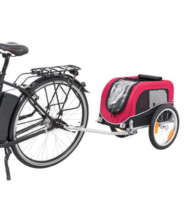 Hondenfietskar Zwart / Rood