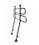 Autorek  gebogen  breedte: 85–140 cm hoogte: 75–110 cm  zwart