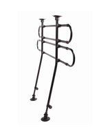 Autorek  gebogen  breedte: 85–140 cm hoogte: 75–110 cm  zwart