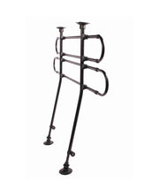 Autorek  gebogen  breedte: 85–140 cm hoogte: 75–110 cm  zwart