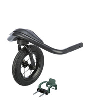 Joggingkit voor fietskar Grijs-Salie met verende wielen