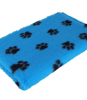 Vetbed blauw met pootjes  30 mm  met antislip 150 cm  breed per strekkende meter