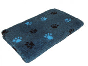 Vetbed blauw met pootjes  30 mm  met antislip 150 cm  breed per strekkende meter
