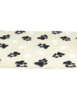 Vetbed met voetprint  Maat L 102 x67 cm