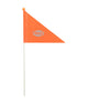 Vlag voor fietskar oranje  2 delig 150cm