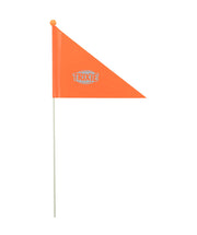 Vlag voor fietskar oranje  2 delig 120cm