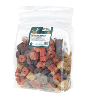Beloningssnoepjes vleesrondo's mix kip/rund/lam 1.5 kg