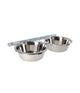 Drinkbak & Voerbak set met houder