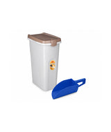 Voerton 40 liter Bruin - Wit met schep